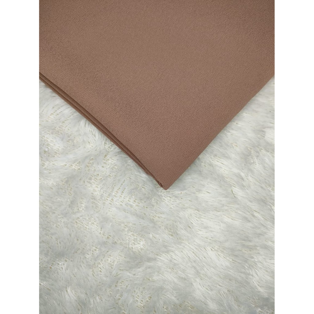 PASHMINA SQUARE ORIGINAL ( ANTI TEMBEM ) / PASHMINA SEGITIGA-MOCCA