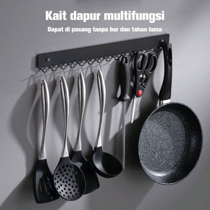 Gantungan Alat Dapur Serbaguna Stainless Steel - Hanger Kitchen