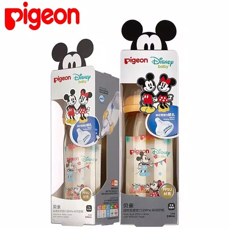 Botol Susu PPSU PIGEON 240ml Disney Series MICKEY (JAPAN)