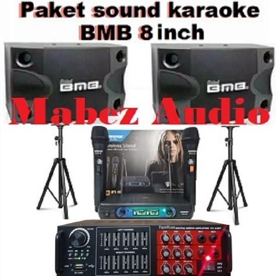 Paket Sound Sistem Karaoke Bmb 8 Inch + Amplifier Equalizer 92