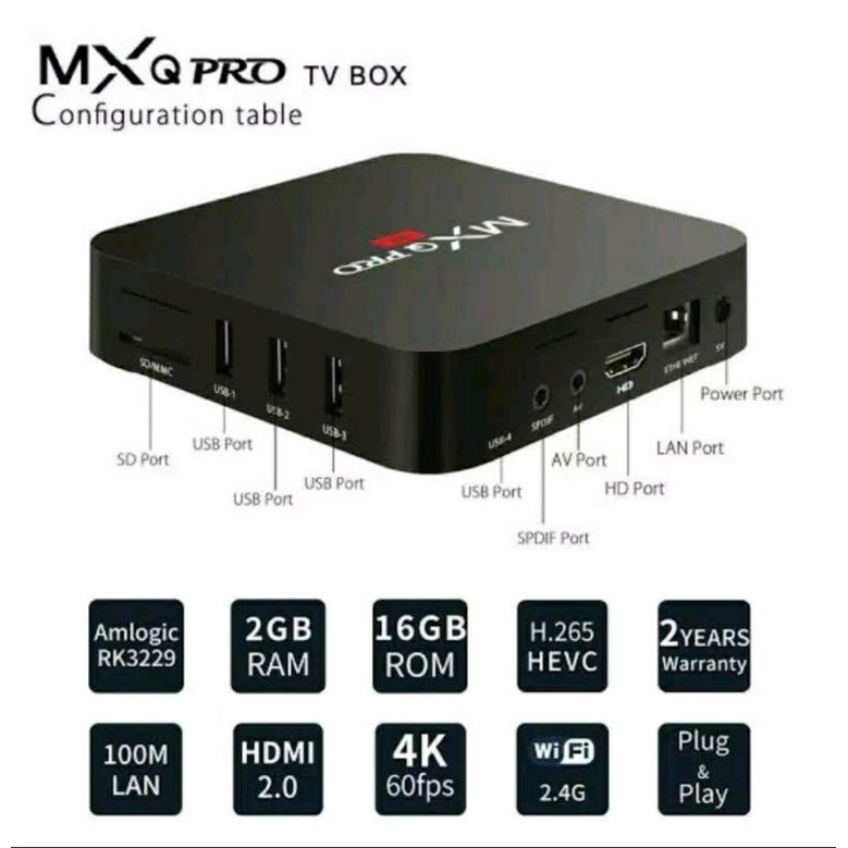 TV BOX Android TV Box MXQ PRO 5G 4K / Smart TV Bisa You Tube Netflik Set TV Box MXQ PRO 5G 4K Termurah