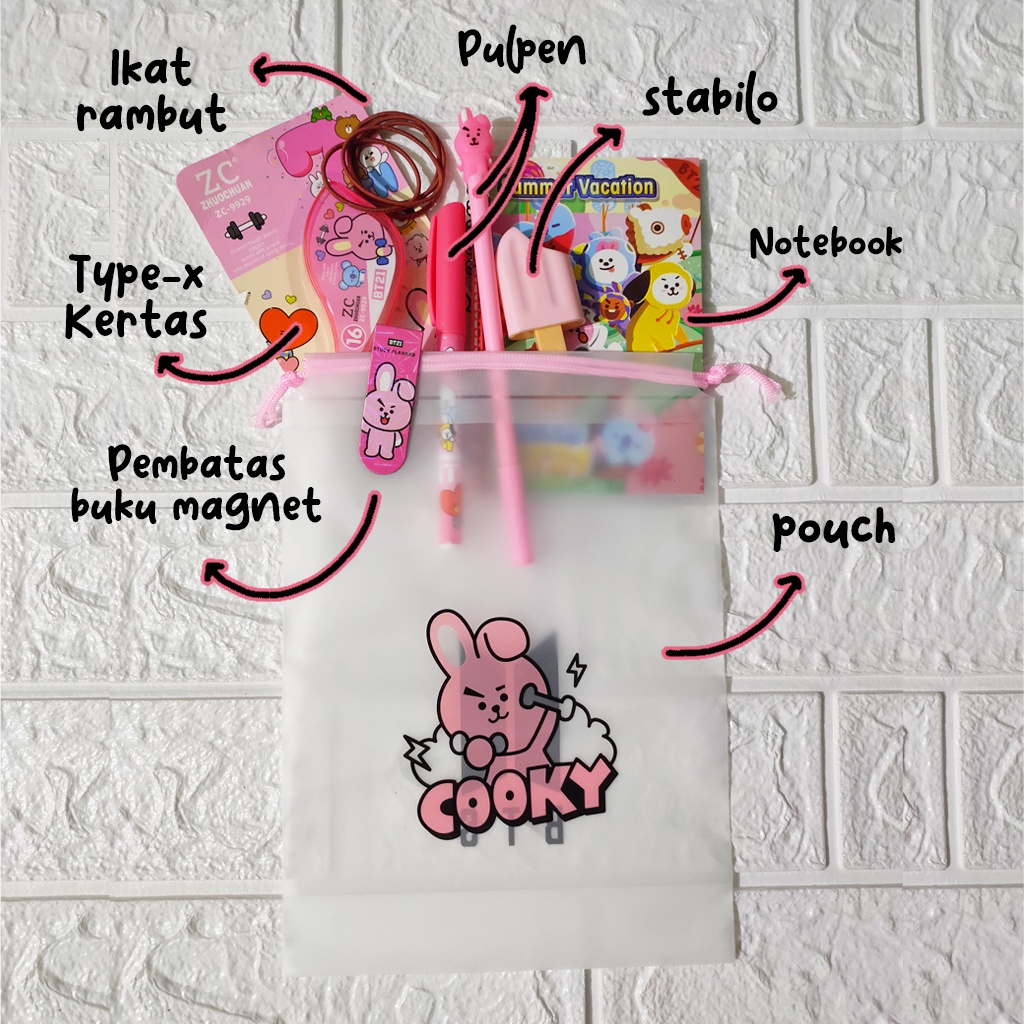 

Kado ulang tahun paket alat tulis 8IN1/ stationery kit PAKET 1