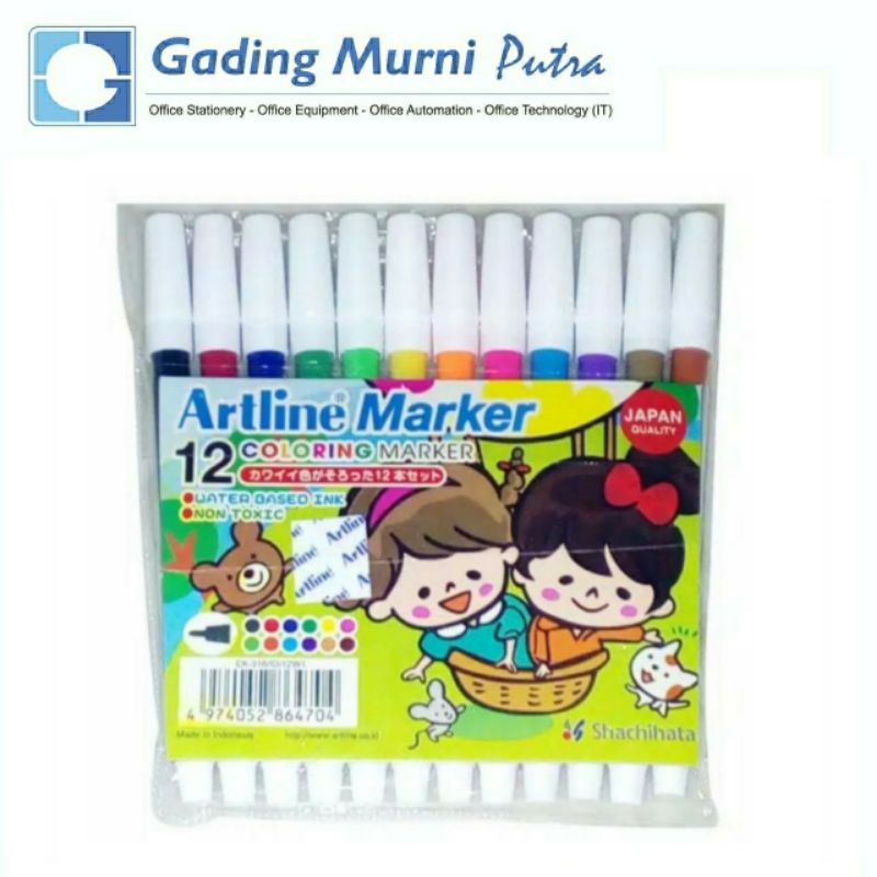

Spidol Warna Set Artline 12 Warna EK316