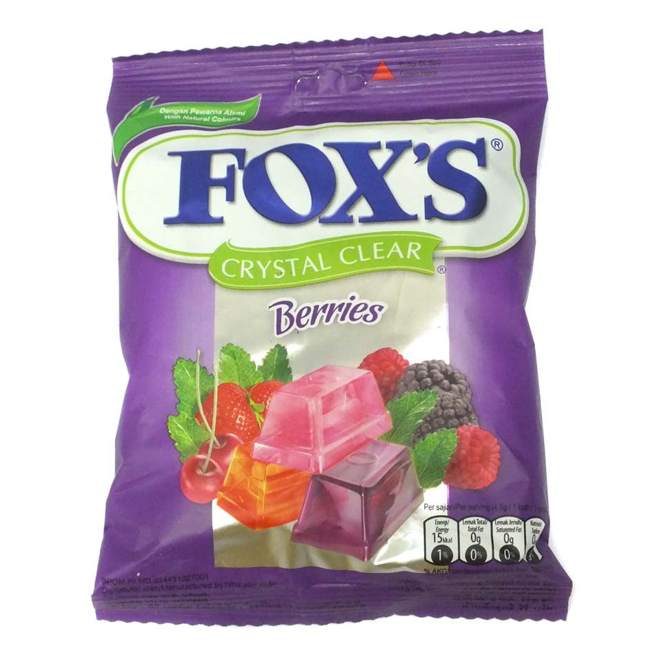 

Permen FOXS Berries Bag 90g isi bentuk kotak