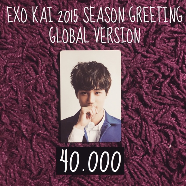EXO KAI 2015 Season Greeting Photocard Global Version