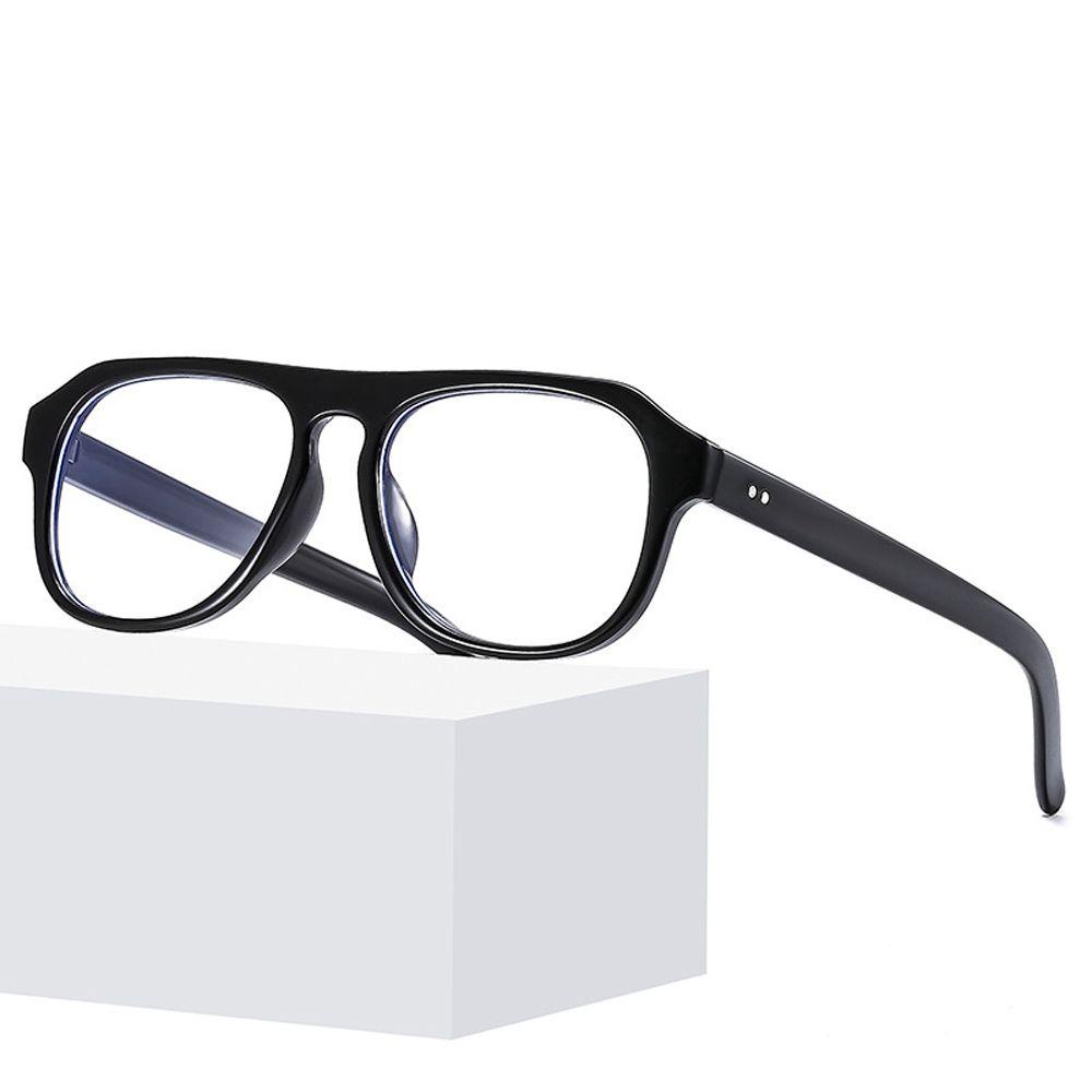 Mxbeauty Kacamata Anti Blue Light Pria Wanita Transparan Fashion Vintage Polygon Frame Eyewear