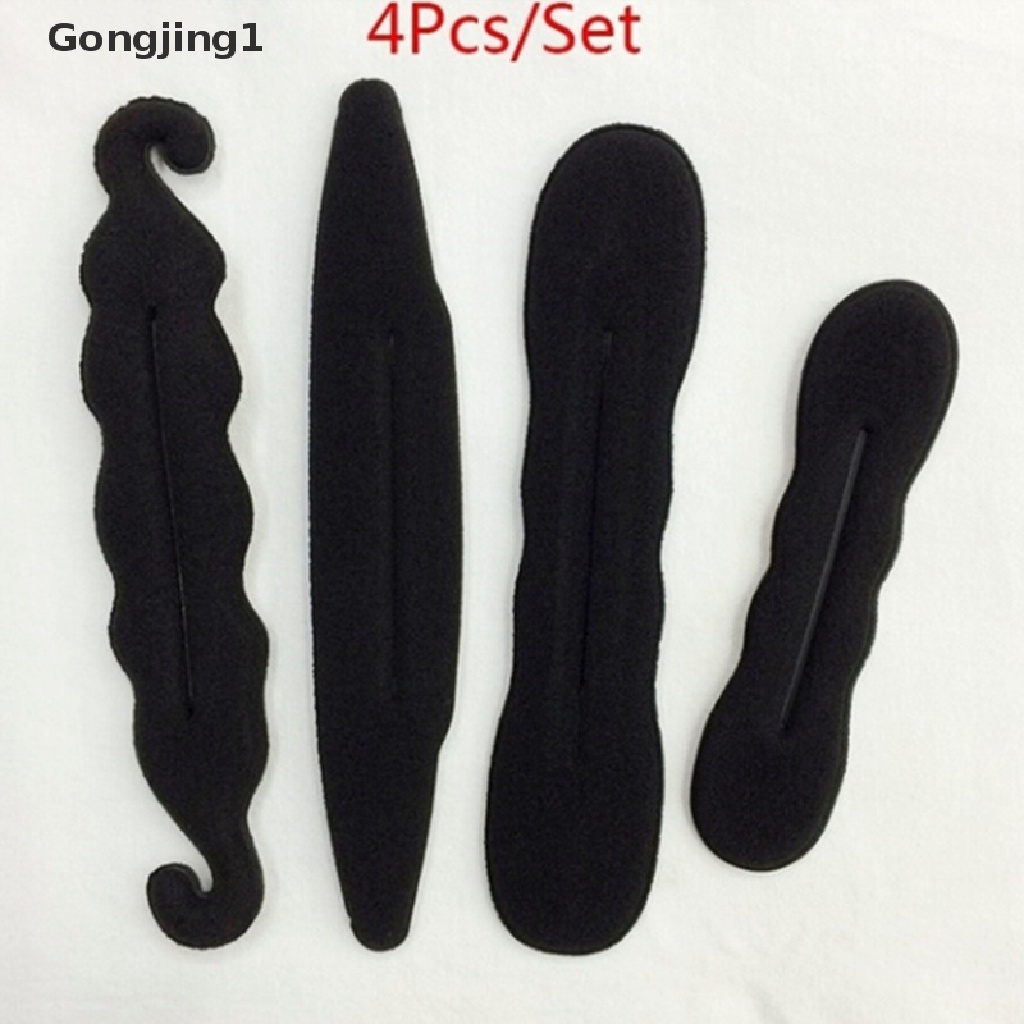 Gongjing1 4pcs / Set Alat Bantu Pembuat Sanggul / Kepang Rambut Untuk Wanita