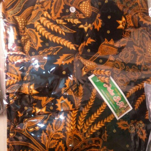 Bswart Batik Hrb026 Kenongo Hem Pendek Padi Pekalongan M L Xl Batik Pria Murah Modern Grosir
