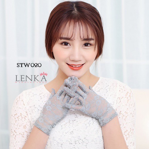 [SIAP KIRIM] SARUNG TANGAN PENDEK SHORT GLOVES AKSESORIS WEDDING LACE STW020