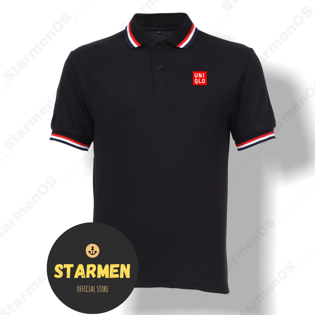 Kaos Polo Shirt Pria Kerah Logo UNQLO