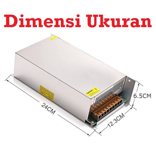 [HAEBOT] Power Supply Switching 12V 50A DC PSU Adaptor Adapter Jaring 110/220 VAC 5 V Switch Mini CNC Pencatu Catu Daya CCTV Trafo Elektronika Listrik
