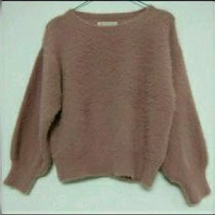 cardigan sweater rajut bulu fuzzy jakbul dress katbol