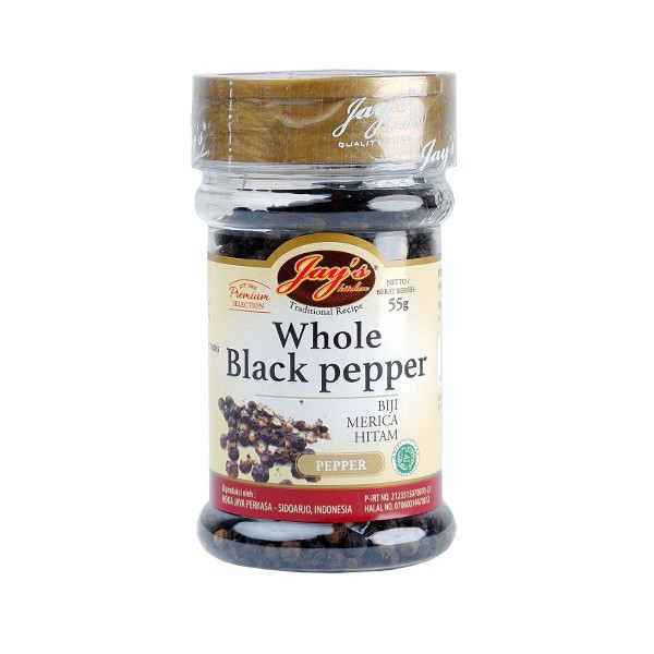 

JAYS WHOLE BLACKPEPPER 70GR