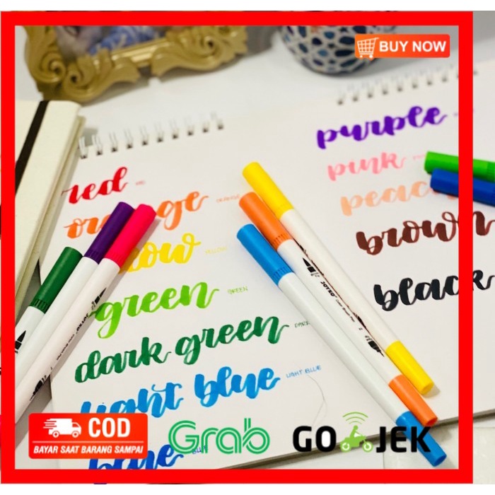 

(BISA COD) Brush Pen Joyko 12 warna