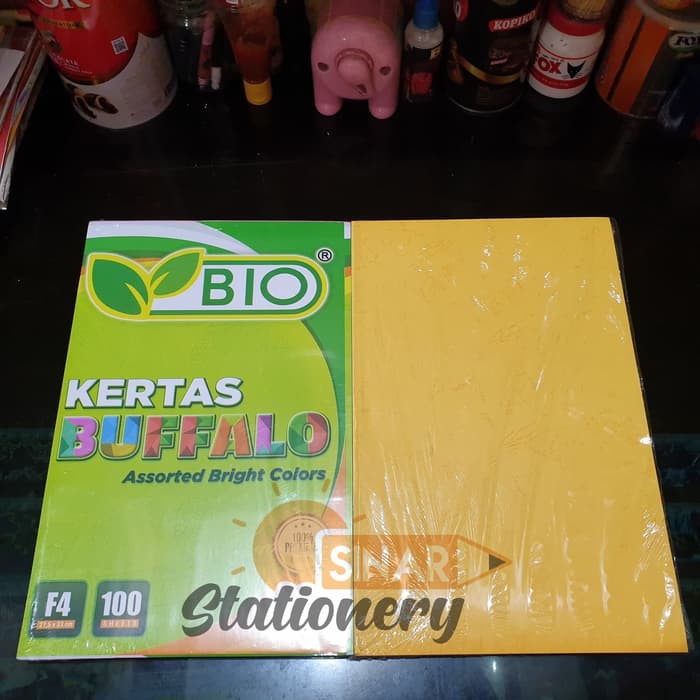 

Jual Cover/kertas bufallo bio kuning kunyit 1pak isi 100pc Murah