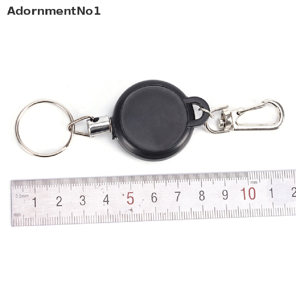 (AdornmentNo1) Gantungan Kunci / Kartu Identitas Retractable Bahan Baja