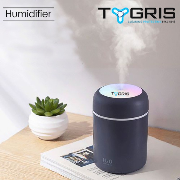 HUMIDIFIER COLORFUL LED TYGRIS + 1 LITER DAILY DESINFEKTAN HUMIDIFIER &amp; DIFFUSER