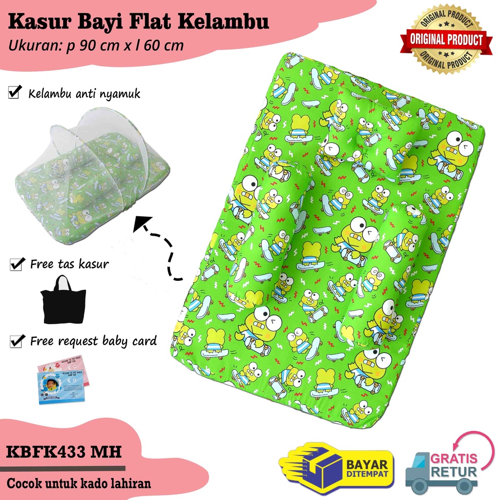 Kasur Bayi Flat Paket Perlengkapan Bayi Baby Gift Set Kado Lahiran Tempat Tidur Baby-KBFK433MH