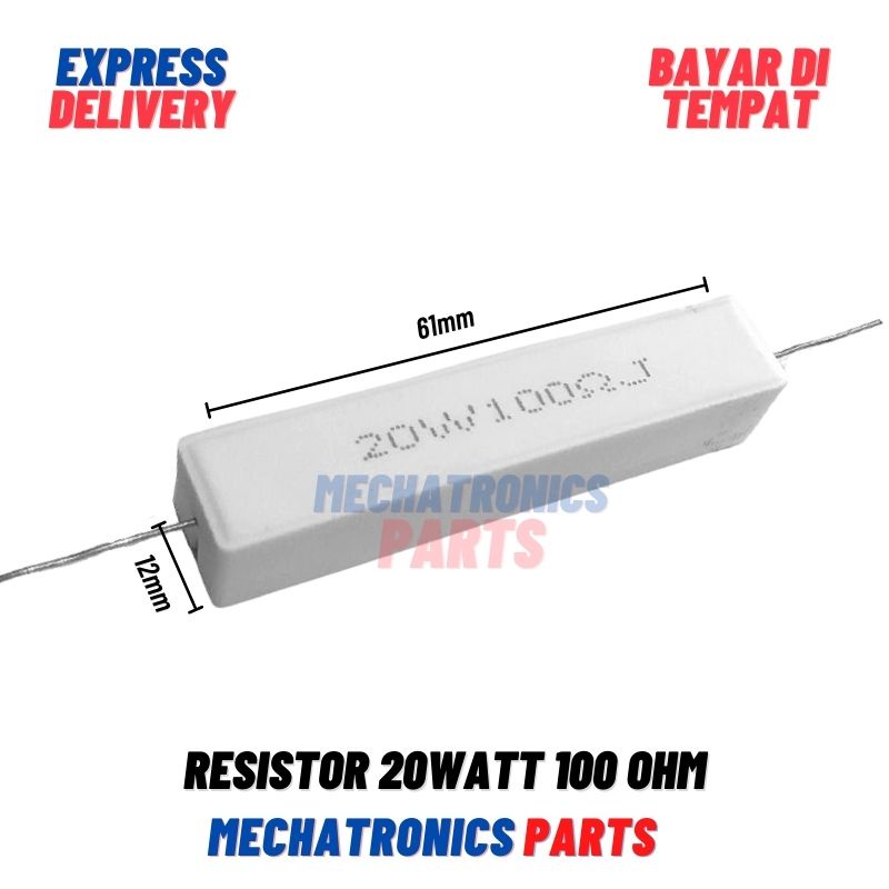 [PAS-9355] RESISTOR 20WATT 100OHM