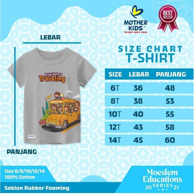 Kaos Muslim Edukasi Motherkids