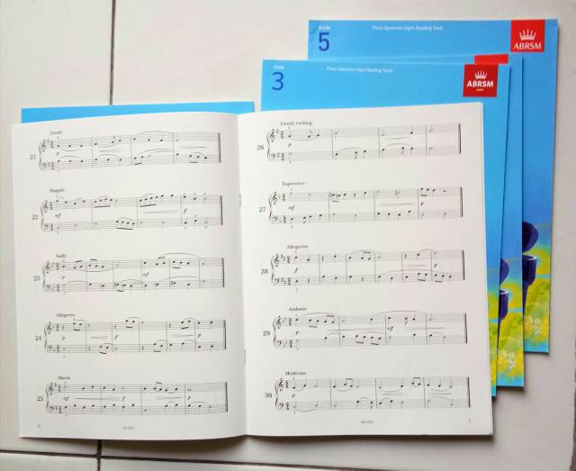 Buku Specimen Sight Reading Piano ABRSM