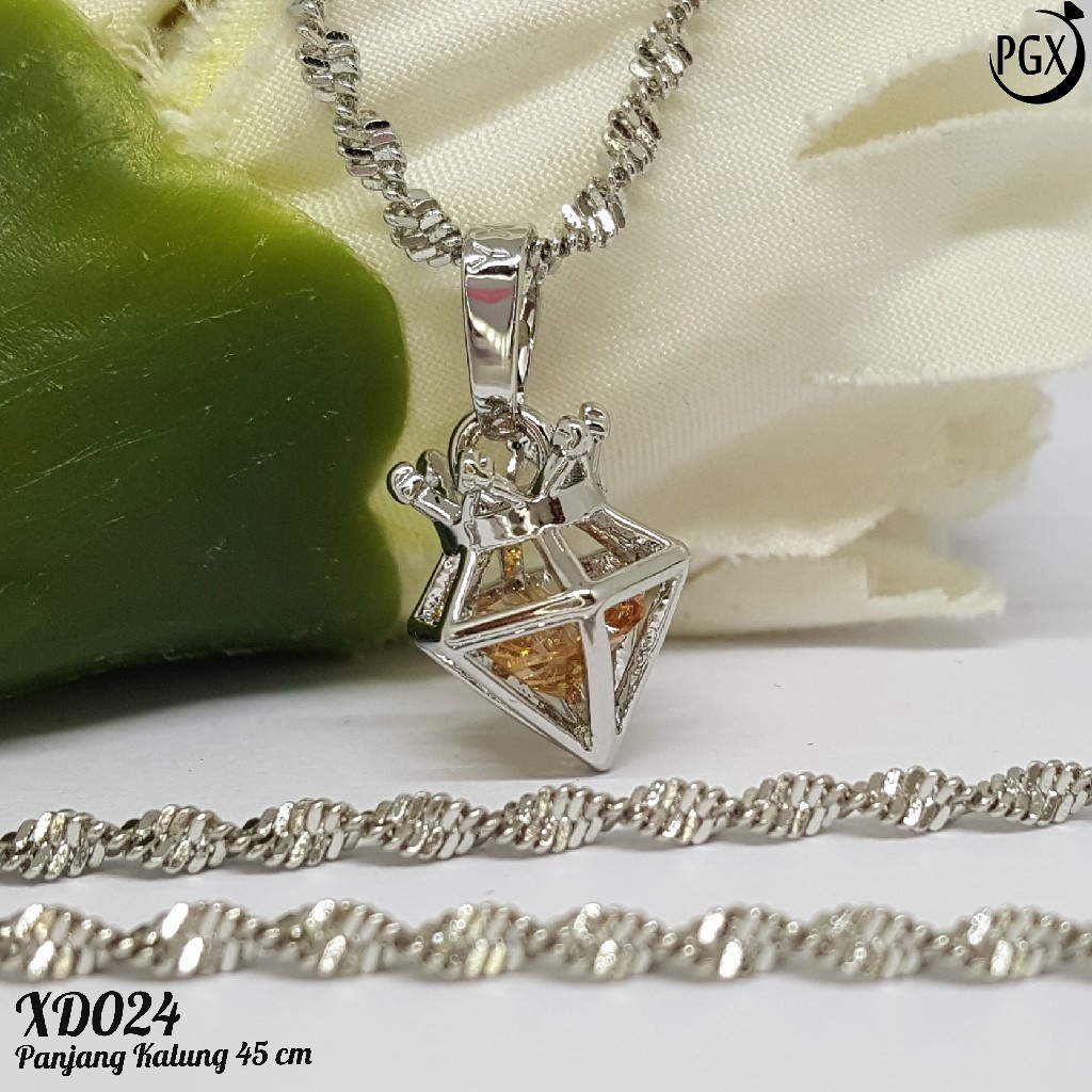 PGX Kalung Wanita Xuping Aksesoris Fashion Perhiasan Lapis Emas Premium - XD024