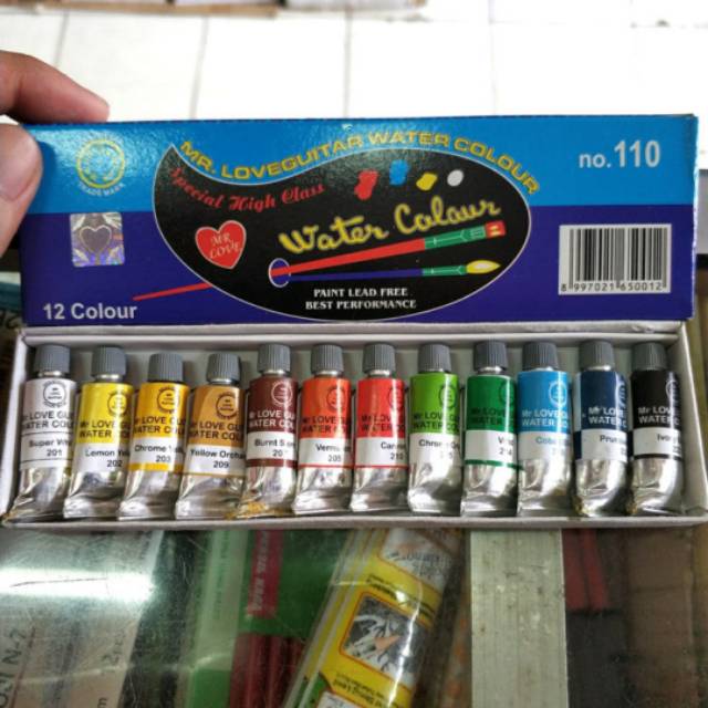 

CAT AIR / WATER COLOUR 12 WARNA MR.LOVEGUITAR