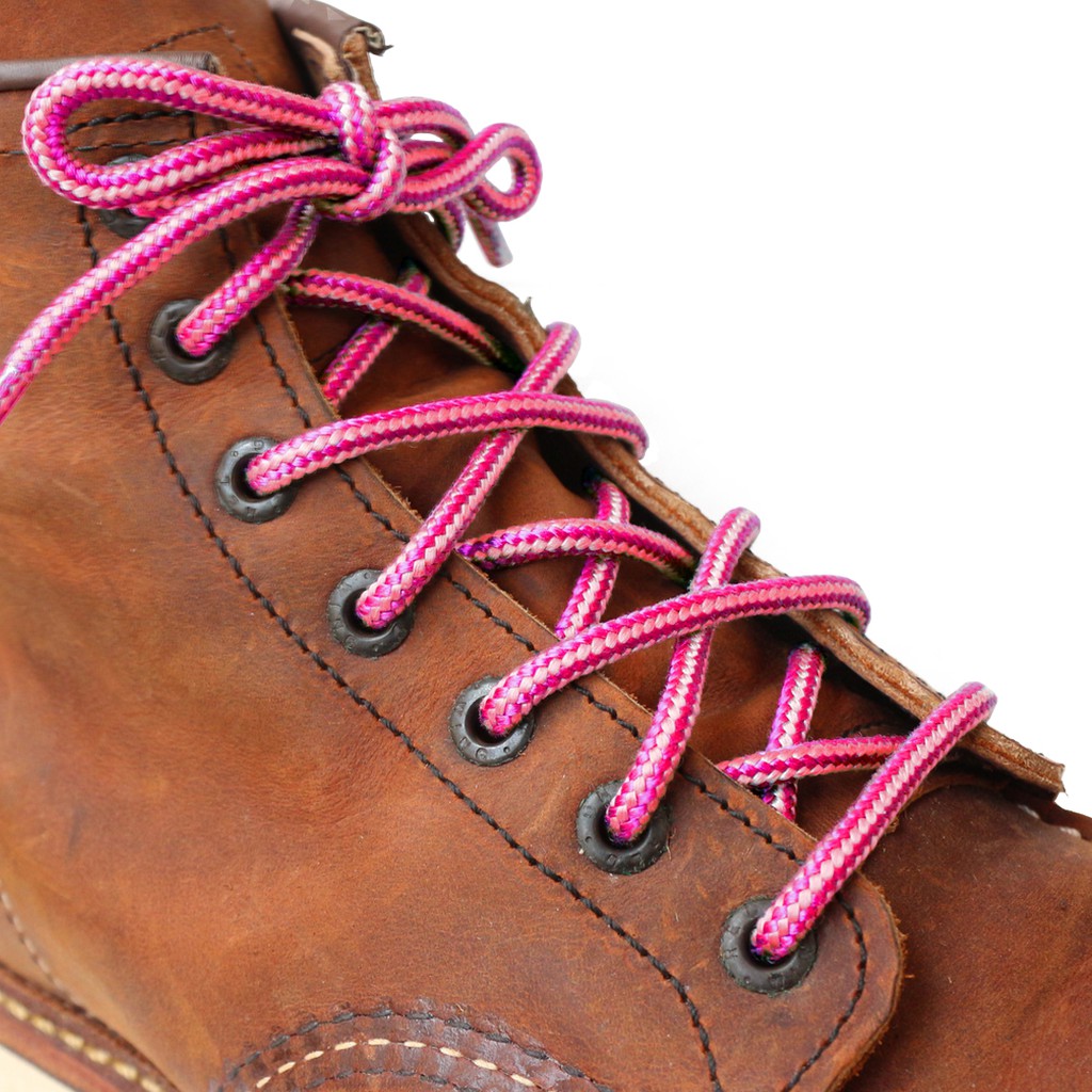 MR Shoelaces CR15 Cherry Blossom (Pink) Tali Sepatu Bulat Corak / Motif 5-6mm 80cm 90cm 100cm 120cm 150cm 200cm - Premium Shoelace