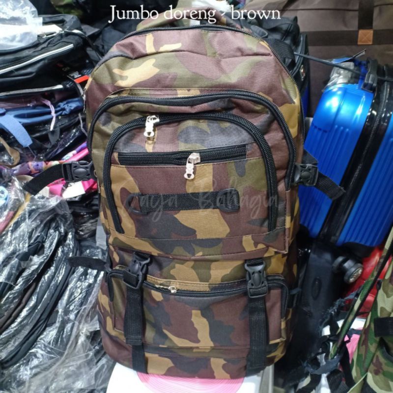 Ransel Jumbo Besar Doreng Tas Carrier Semi Kemping Murah