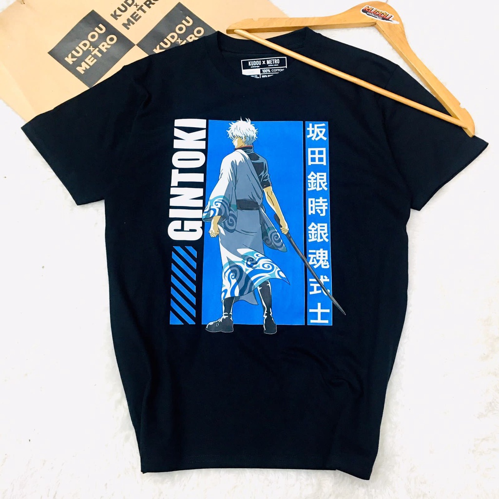 Tshirt Gintoki Samurai Anime Manga Gintama Premium Unisex