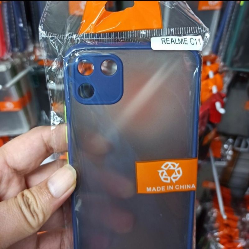 Realme c11 case fuze dove doff matte colour warna