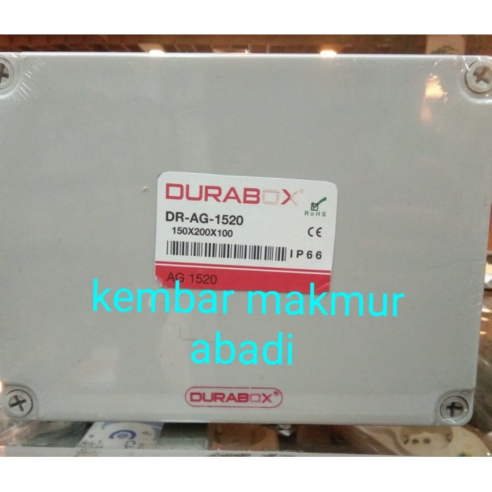 Duradus 150x200x100mm-ABS Junction Box Plastik 150x200x100 Abu-Durabox 15x20x10cm - Duradus ABS