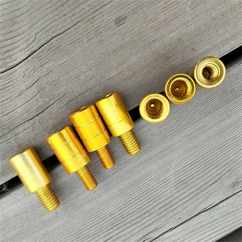 Lanfy Adaptor Jaring Ikan 8mm Ke 12mm Aksesoris Memancing Net Handle Adapter M8/M10/M12 Aluminium Alloy Thread Adapter Fishing Rod Pod Konektor