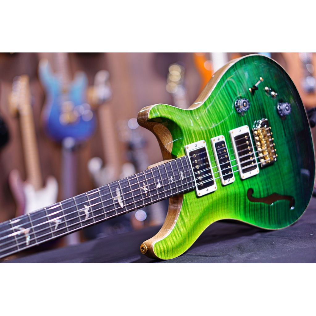 PRS Special wood library Semi hollow Green fade 0317750