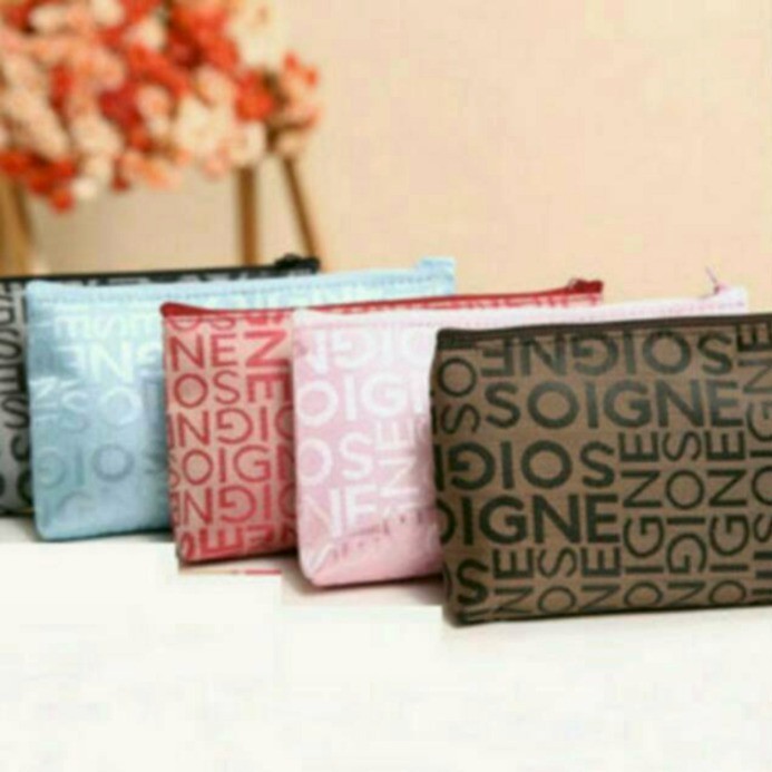 Dompet Make Up Travel Serbaguna Tempat Pensil ABC Kain Tahan Air Tempat Kosmetik Portable