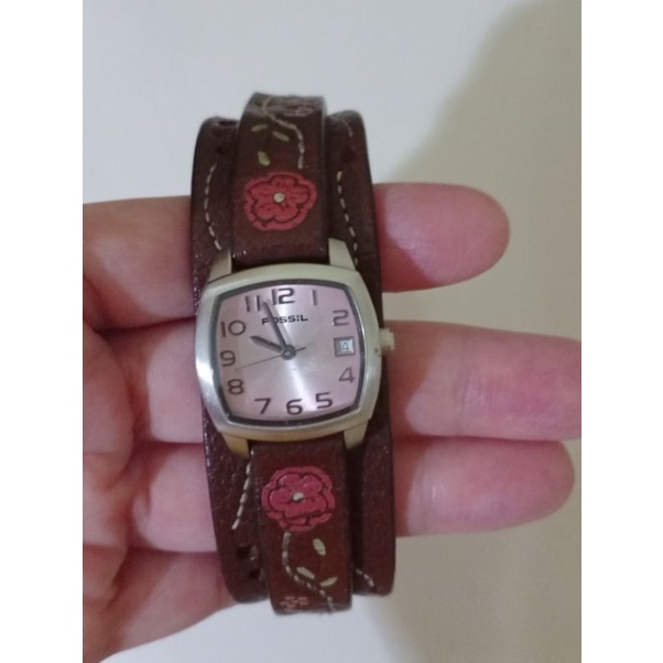Jam Fossil Gaban Mini Sakura preloved