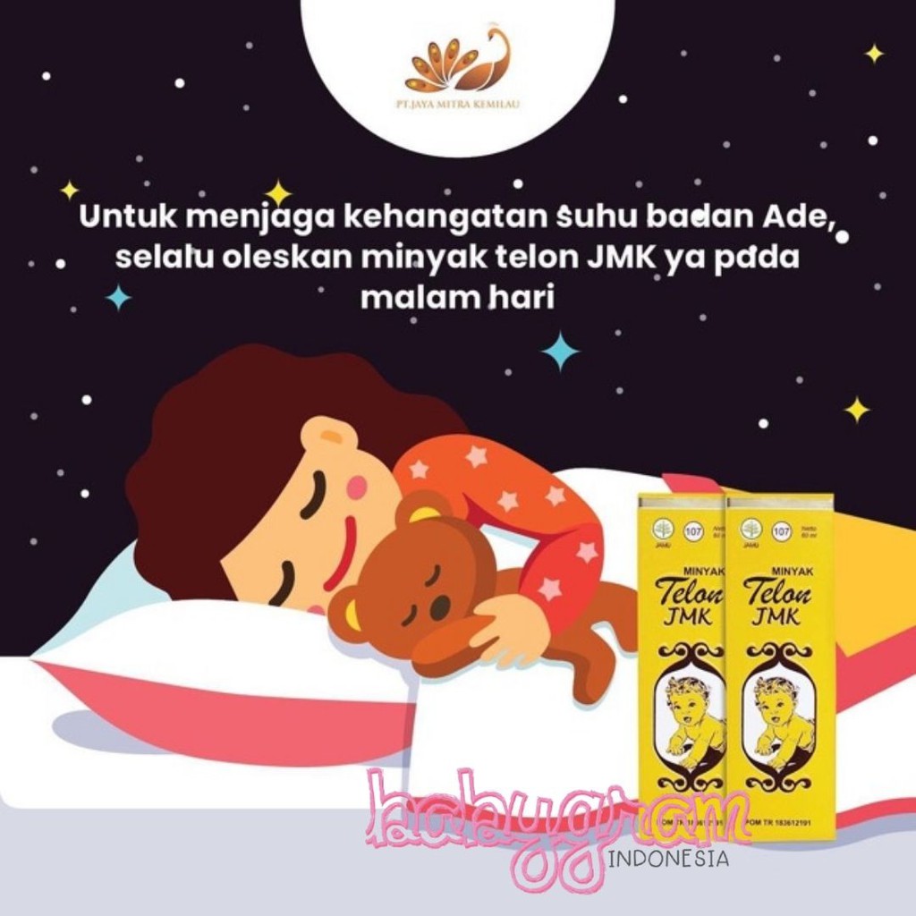 JMK MINYAK TELON Bayi ( ASLI Warisan Nyonya Meneer ) 100ml / 60 ml tresno joyo