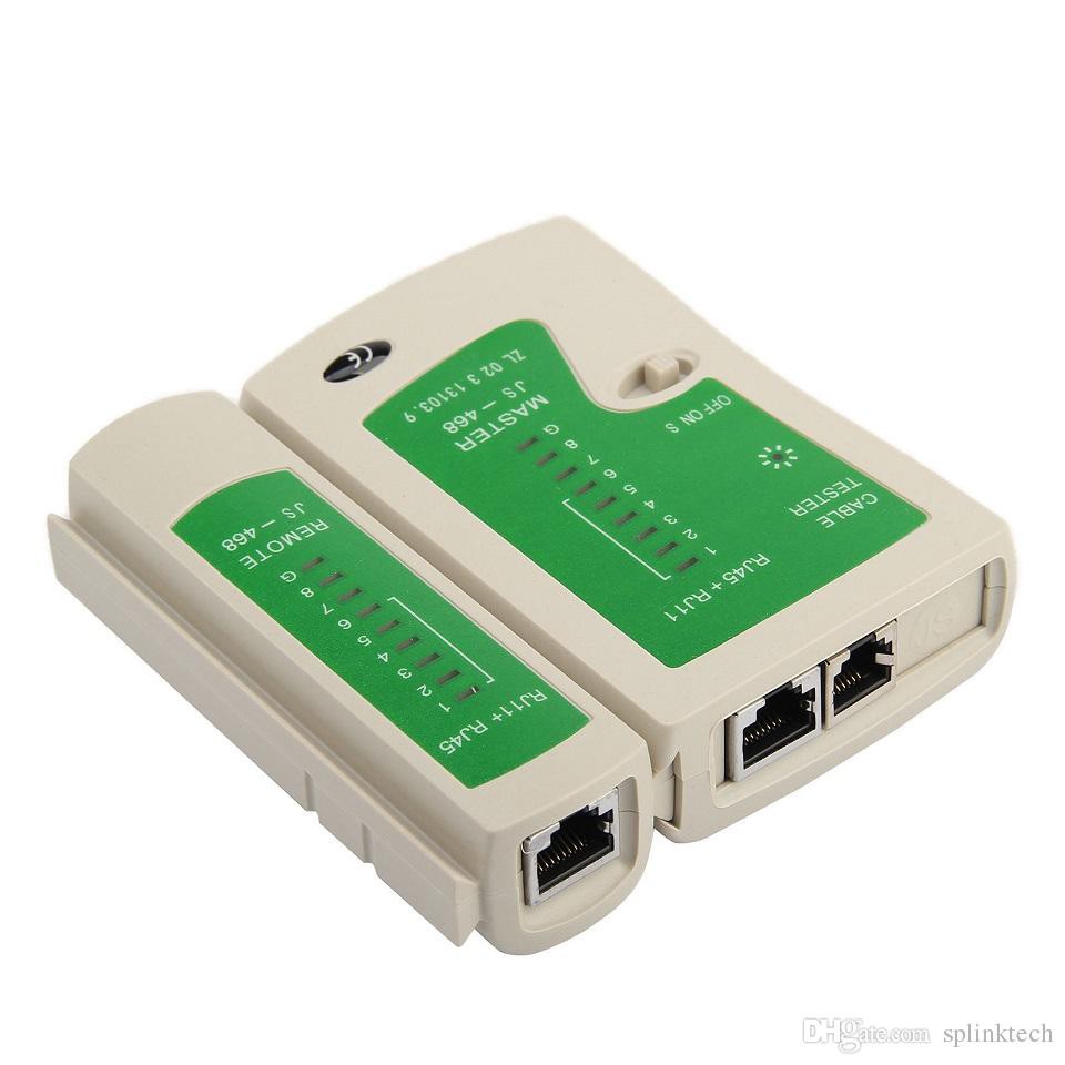 CABLE LAN TESTER RJ45 RJ11 + BATTTERY TESTER KABEL JARINGAN  CAT5 UTP / NETWORK  PLUS BATTERY