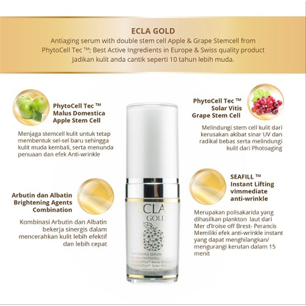 Ecla Gold Anti Aging Serum 15ml