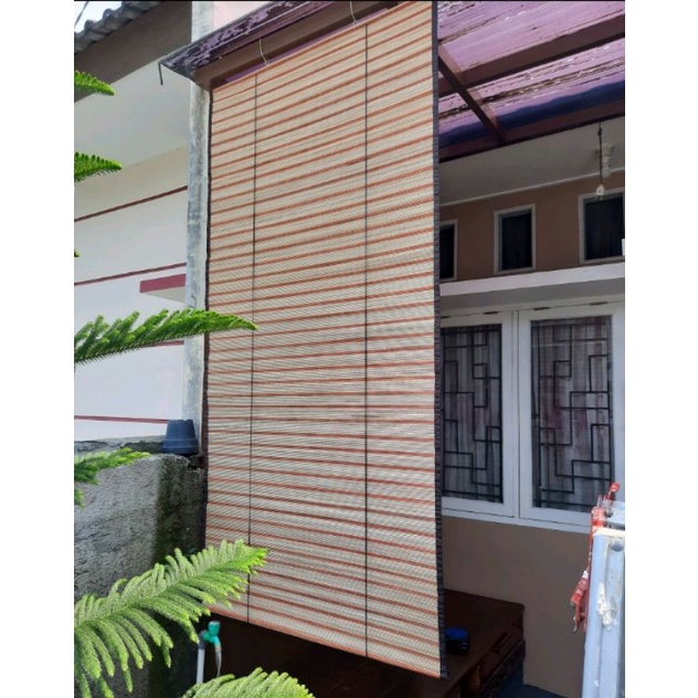 Tirai Rotan 150x180- Krey Outdoor Indoor, Vertical Blinds , Tirai Jendela Etnik