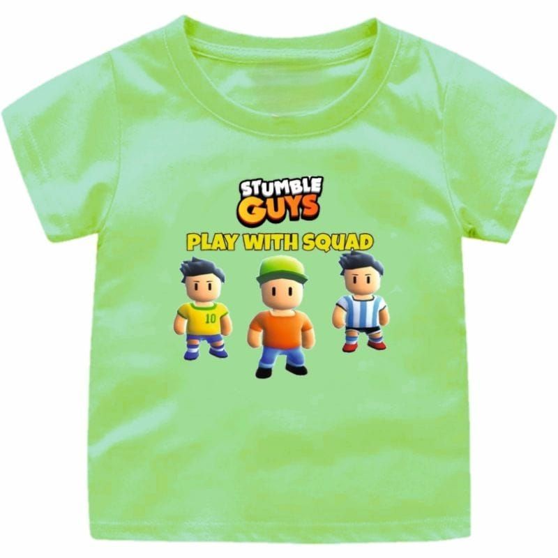 BAJU  STUMBLE GUYS(play with squad)ANAK CEWEK-COWOK 1-12TAHUN BAJU VIRAL STUMBLE GUYS