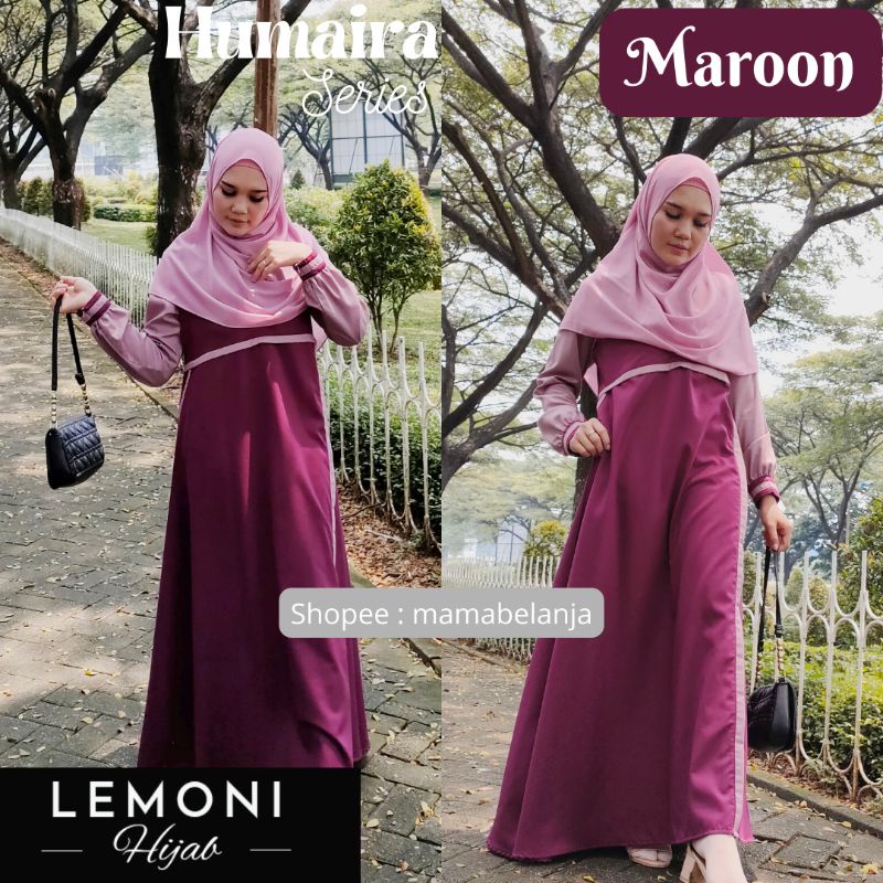 Baju Gamis Muslimah Bahan Toyobo Lemoni Hijab Gamis