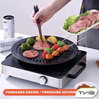 Piring Panggang Barberque Grill Pan Alat Pemanggang BBQ Korea Grill Pan