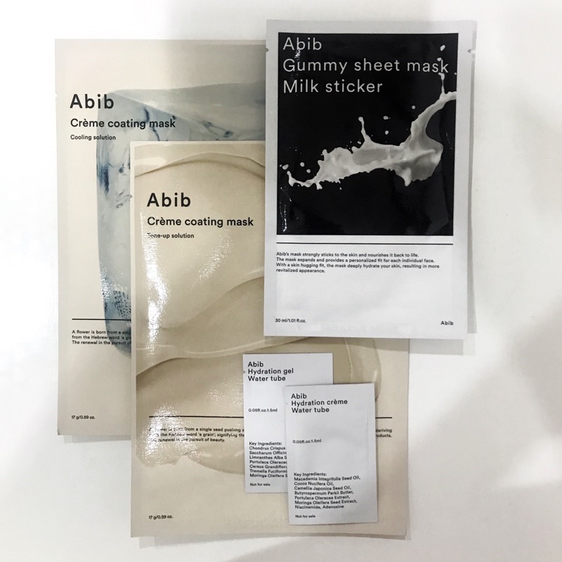 Abib Creme Coating Mask | Abib Gummy Sheet Mask Milk Sticker