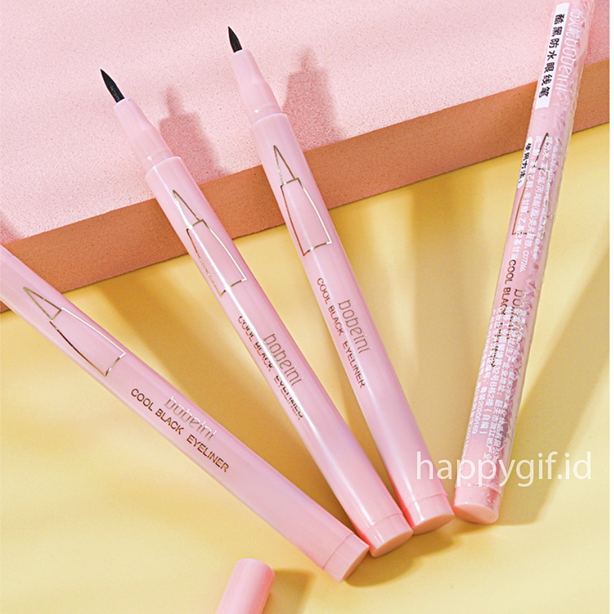 Eyeliner Mata Black Pink Waterproof And Drable LA144