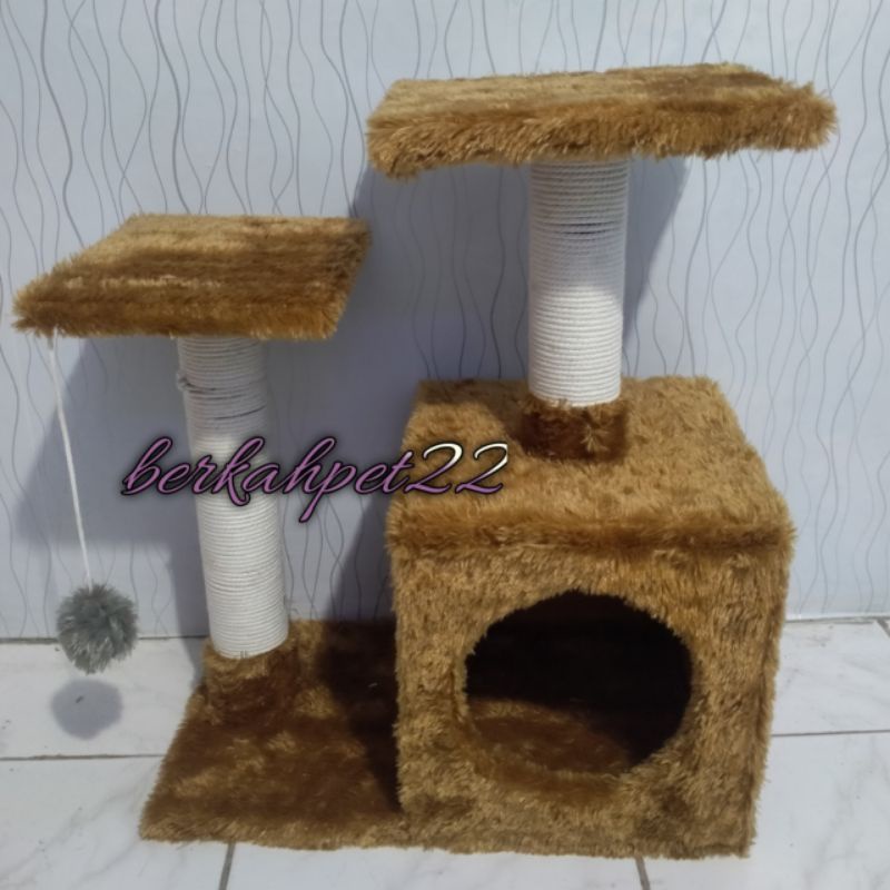 Rumah kucing tempat bermain panjatan rumah kucing cat tree house