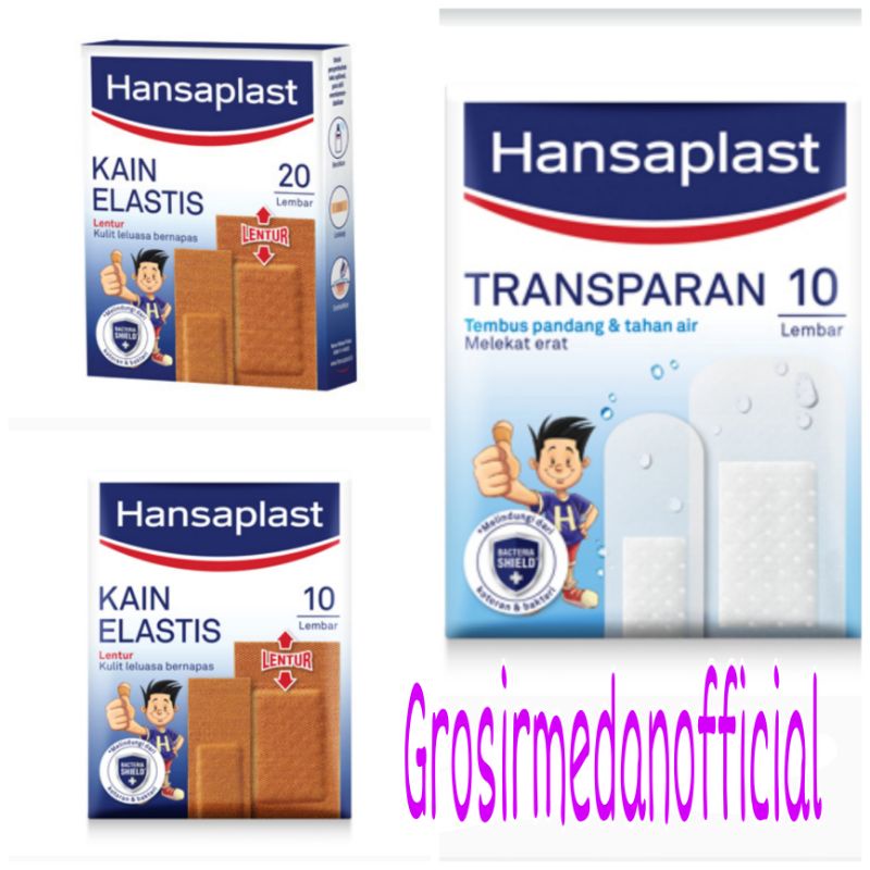 HANSAPLAST KAIN ELASTIS - TRANSPARAN DAN COKLAT - HANSA PENUTUP LUKA