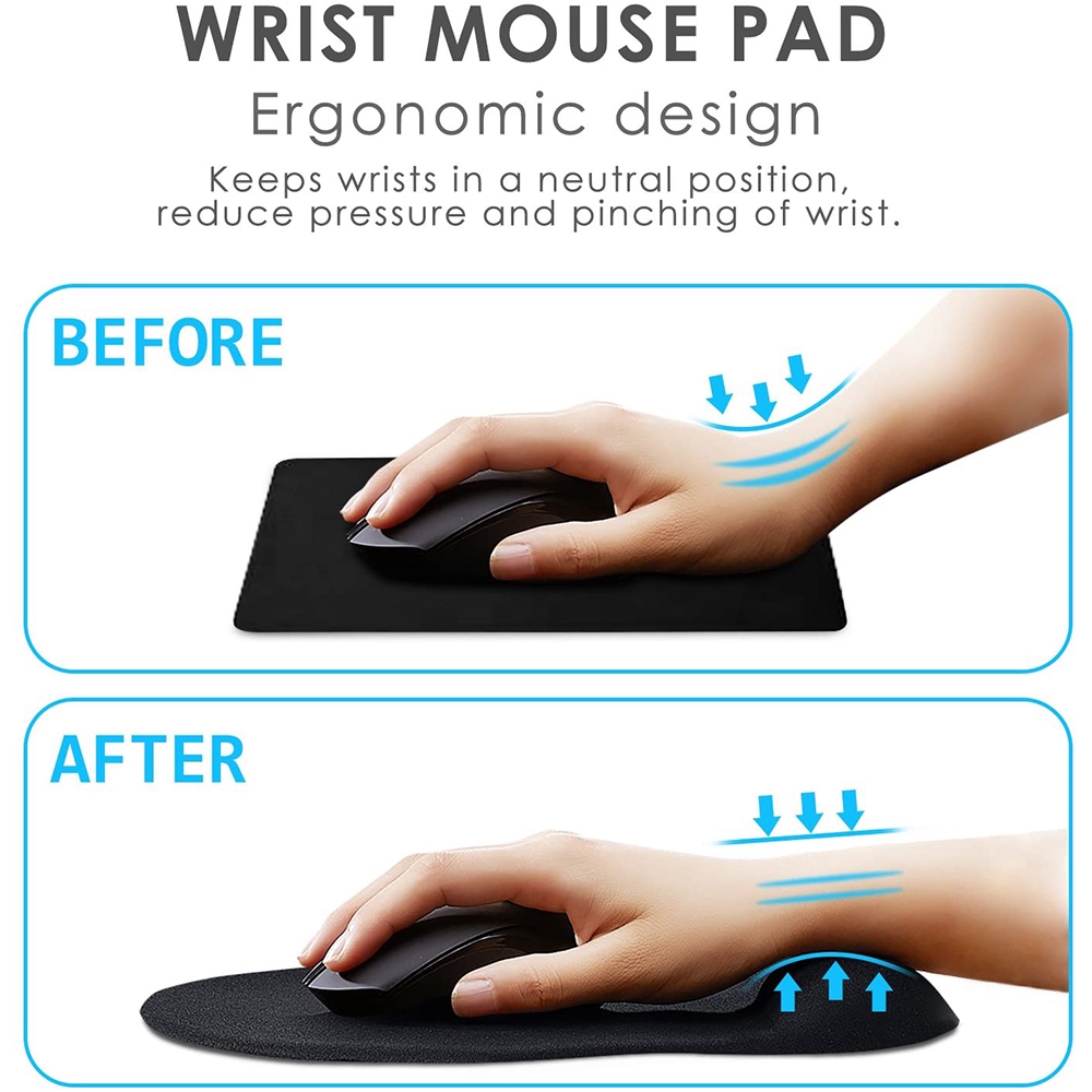 Eva Spons Kreatif Lingkungan Spons Perawatan Pergelangan Tangan Cushion Pad Spons Lembut Ergonomis Nyaman Non Slip Mouse Pad