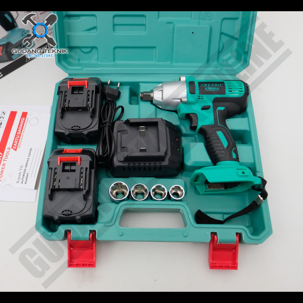 Cordless Impact Wrench 20V NRT TX-30DC - Mesin impact Wrench Baterai Impek Pembuka Baut