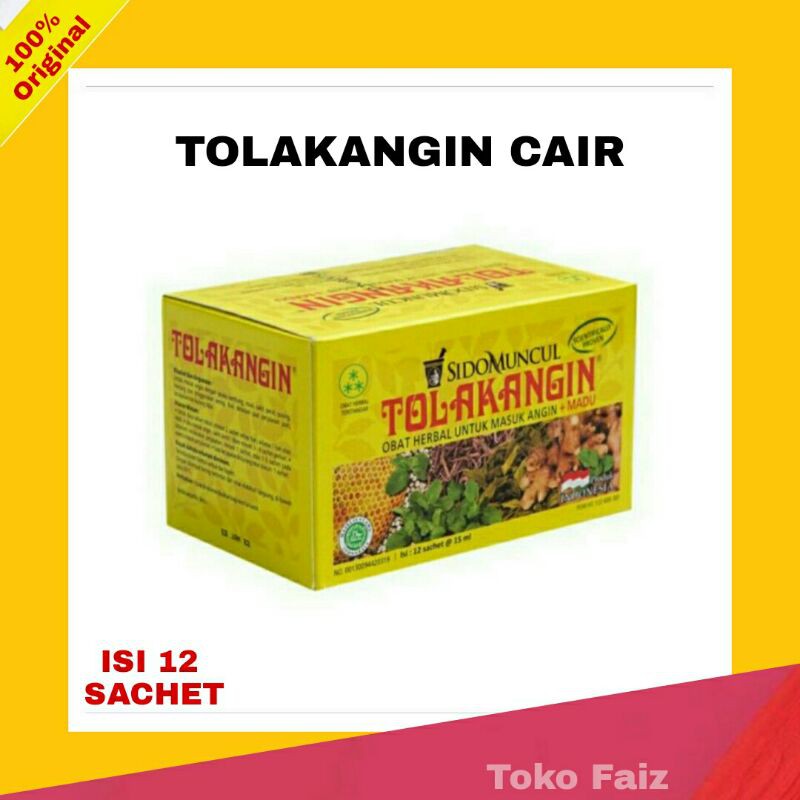 Tolak Angin Sidomncul isi 12 sachet tolakangin dewasa cair saset 1box